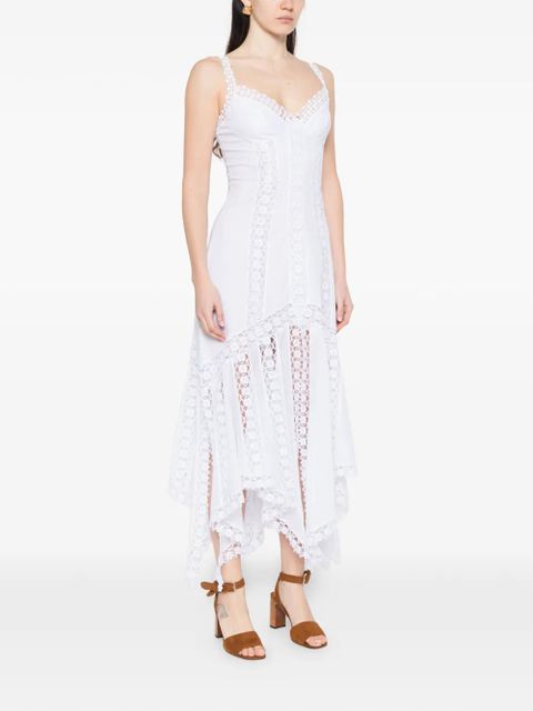 Charo Ruiz Ibiza Blossel asymmetric-hem midi dress - White