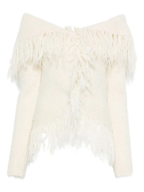 Cult Gaia fringed cardigan - Neutrals - zdjęcie produktu nr 1
