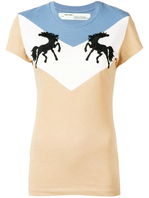 Off-White Twisting Horses T-shirt - Neutrals - zdjęcie produktu nr 1