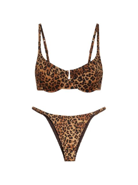MC2 Saint Barth leopard-print bikini - Brown - zdjęcie produktu nr 1