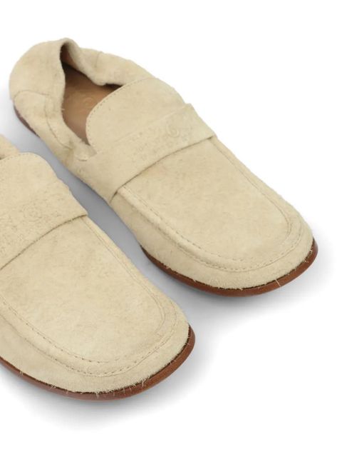 MM6 Maison Margiela leather loafers - Neutrals