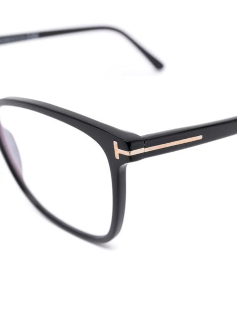 TOM FORD Eyewear square-frame logo-plaque glasses - Black - zdjęcie produktu nr 2