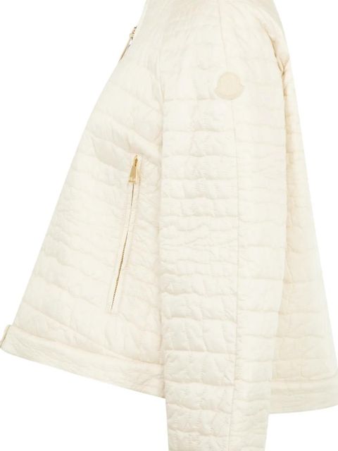 Moncler Aubrieta geometric-quilted puffer jacket - Neutrals