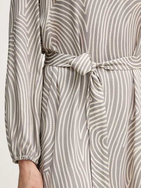 Marc Aurel sukienka wiskozowa kolor szary mini oversize 6577-1000-24812