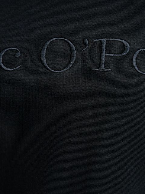 Marc O'Polo bluza bawełniana damska kolor czarny z aplikacją 508407354063