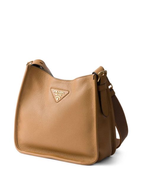 Prada medium leather shoulder bag - Brown