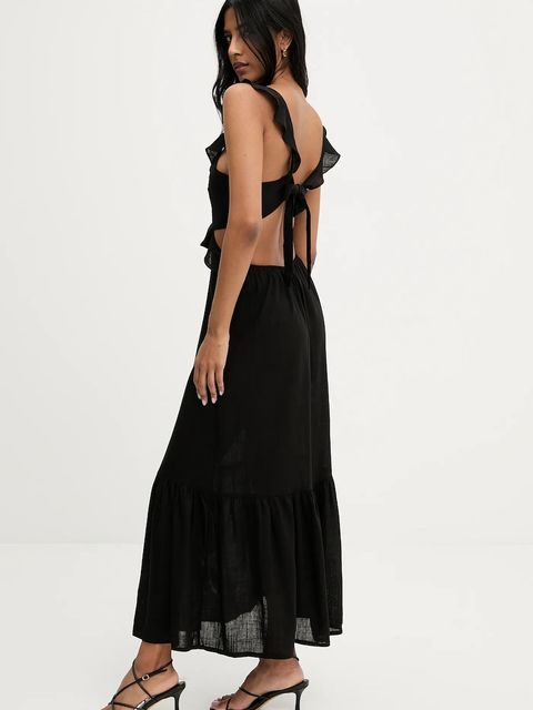 Answear.LAB sukienka z lnem