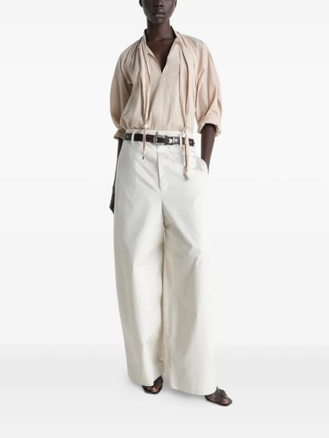 LEMAIRE belt-loop pocket trousers - Neutrals - zdjęcie produktu nr 2