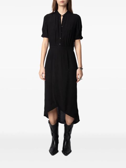Zadig&Voltaire Romaz Strass midi dress - Black - zdjęcie produktu nr 2