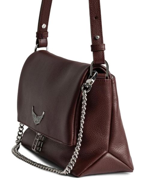 Zadig&Voltaire Rock wing-detail chain-strap satchel - Red