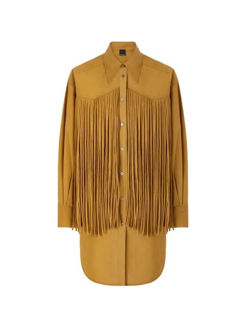 PINKO fringe cotton dress - Neutrals - zdjęcie produktu nr 1