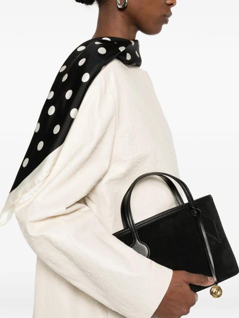 Liffner charm-detail suede tote bag - Black - zdjęcie produktu nr 2