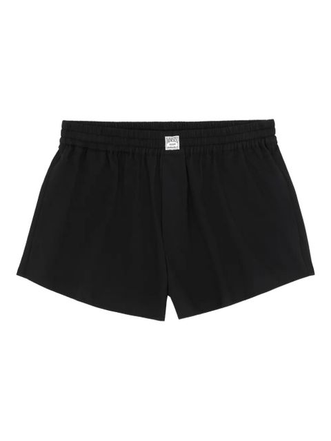 MM6 Maison Margiela elasticated-waistband shorts - Black - zdjęcie produktu nr 1