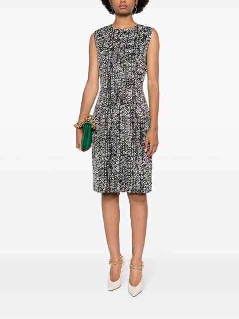 Lanvin sleeveless tweed midi dress - Black - zdjęcie produktu nr 2