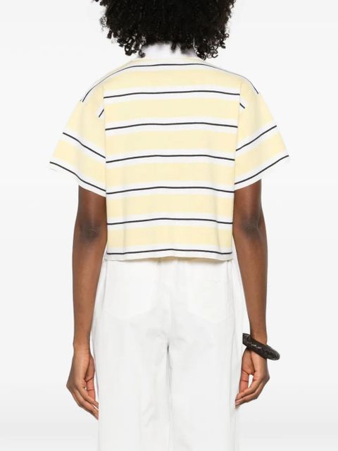 Maje striped polo shirt - Yellow
