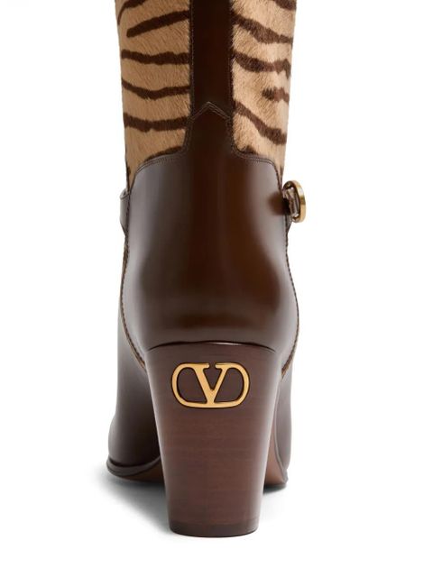 Valentino Garavani 75mm Pattie boots - Brown