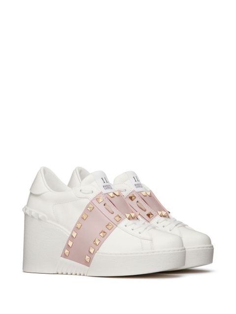 Valentino Garavani Open Disco 85mm wedge sneakers - White