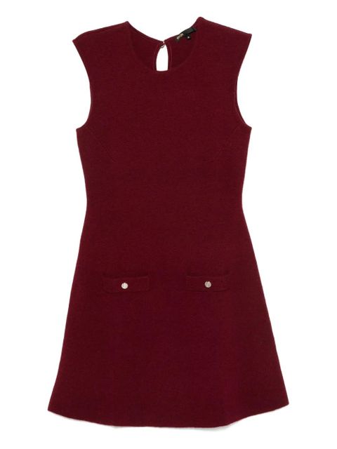 Maje layered mini sweater dress