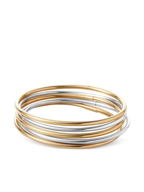 Jenny Bird Dane two-tone bangle bracelet (set of five) - Gold - zdjęcie produktu nr 1
