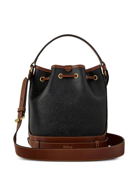 Mulberry Scotchgrain buckle-detail bucket bag - Black - zdjęcie produktu nr 2