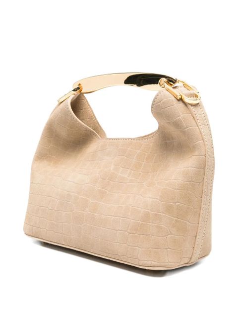 Elleme small Boomerang croco-effect tote bag - Neutrals