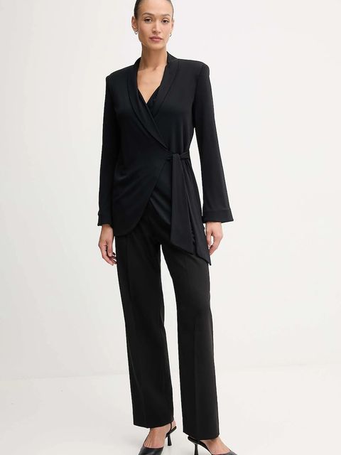 Gaudi marynarka kolor czarny jednorzędowa gładka 521FD34005 - zdjęcie produktu nr 2