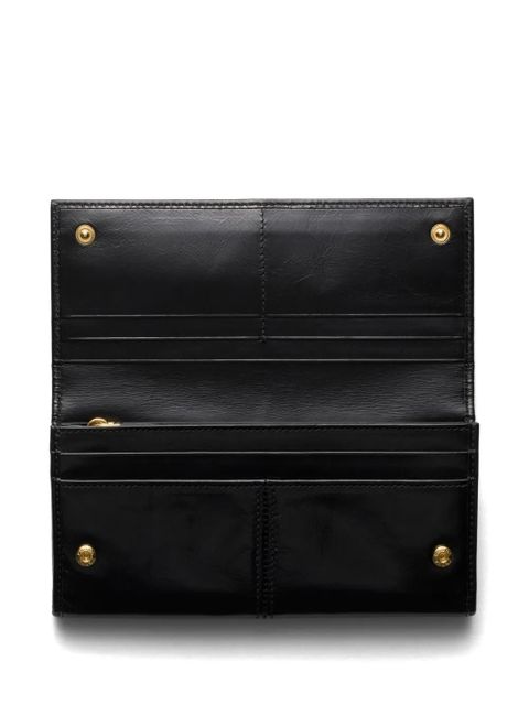 Prada large leather wallet - Black