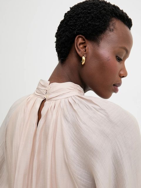 Answear.LAB bluzka damska kolor beżowy gładka