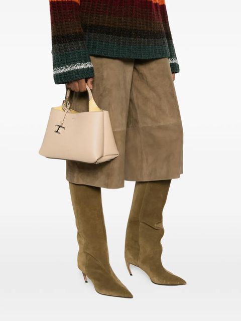 Tod's micro T-charm tote bag - Neutrals