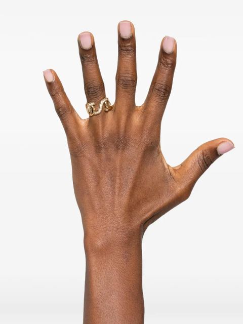 Swarovski Dextera round-cut open ring - Gold - zdjęcie produktu nr 2