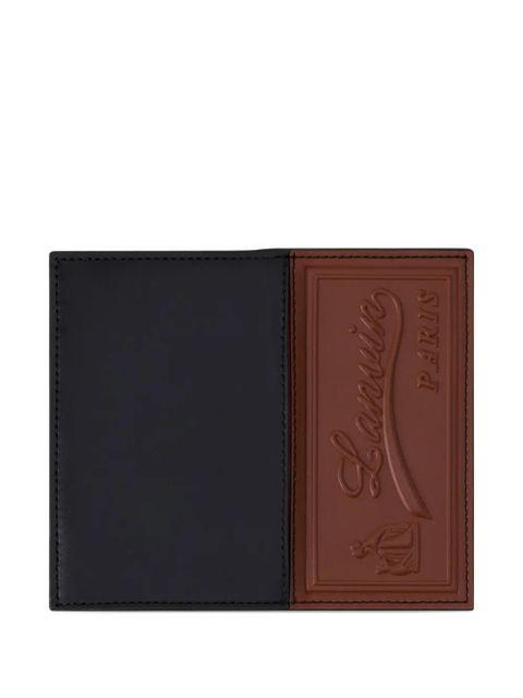 Lanvin embossed bifold wallet - Brown