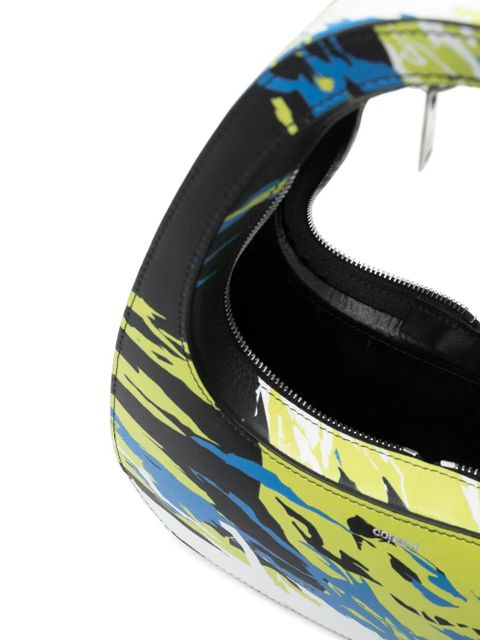 Coperni Swipe leather tote bag - Black