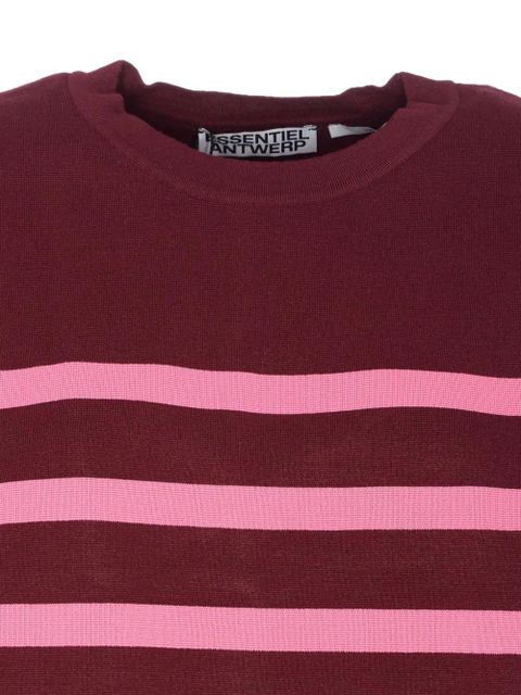 Essentiel Antwerp striped crew-neck T-shirt - Red