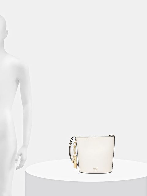 Furla torebka skórzana kolor beżowy WE00859 ARE000 PNN00