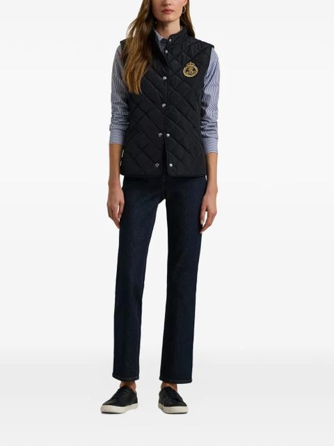 Lauren Ralph Lauren quilted button gilet - Black - zdjęcie produktu nr 2