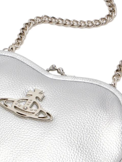 Vivienne Westwood heart-shaped orb shoulder bag - Metallic