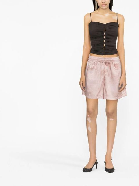 Diesel monogram-print shorts - Pink