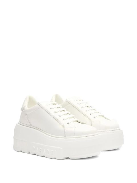 Casadei Nexus platform leather sneakers - White