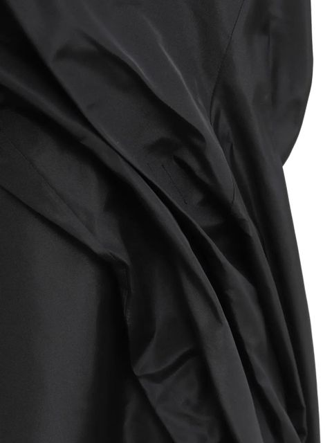 LOEWE draped short-sleeved dress - Black - zdjęcie produktu nr 2