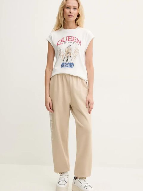 Pinko t-shirt bawełniany damski kolor biały 104603 A2DA - zdjęcie produktu nr 2