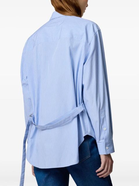 Tod's double-collar poplin shirt - Blue