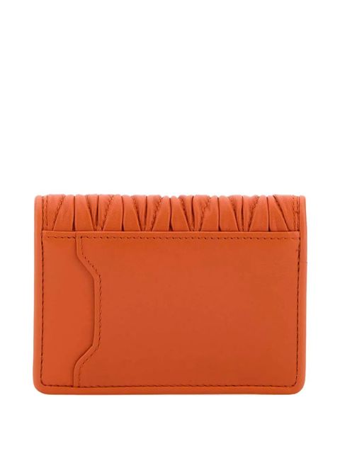 Miu Miu Matelassé card holder - Orange - zdjęcie produktu nr 2