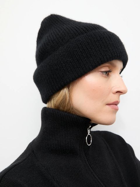 Answear.LAB czapka z wełną merino kolor czarny
