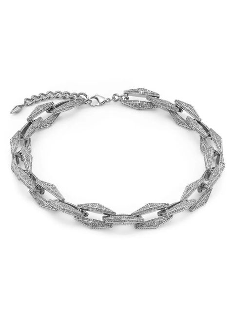Jimmy Choo Diamond Chain crystal-embellished necklace - Silver - zdjęcie produktu nr 1