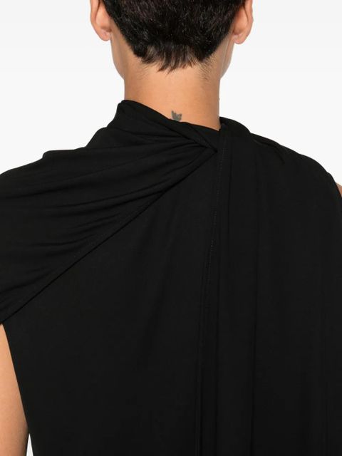 The Row Isadra draped one-shoulder top - Black