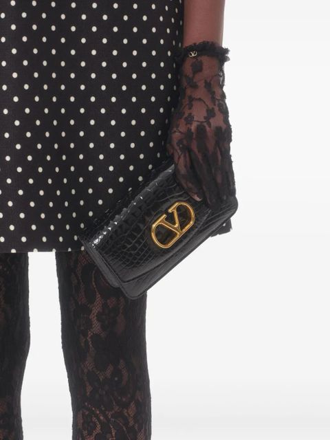 Valentino Garavani Plusdepois-print Supergran mini dress - Black