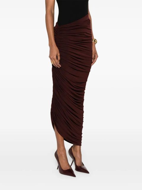 Magda Butrym asymmetric maxi skirt - Red