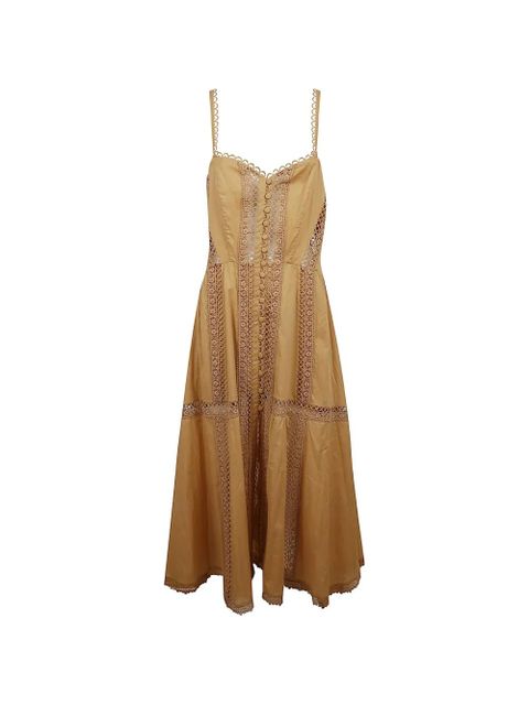 Charo Ruiz Ibiza button lace midi dress - Yellow - zdjęcie produktu nr 1