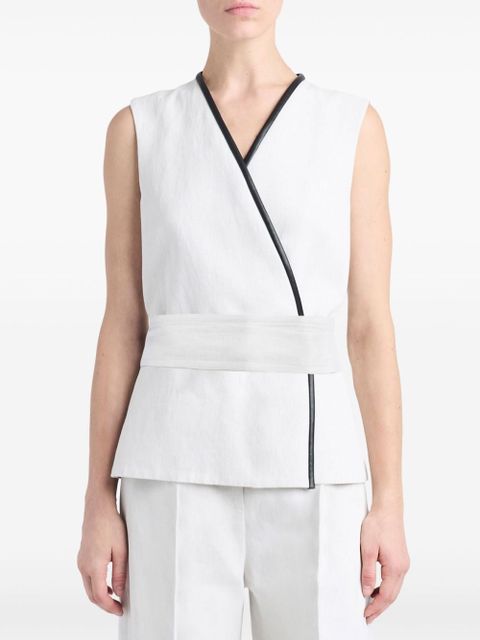 Proenza Schouler Elliot cotton-blend blouse - White