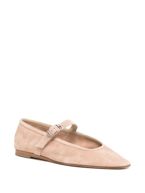 Le Monde Beryl suede Mary Jane ballerina shoes - Pink